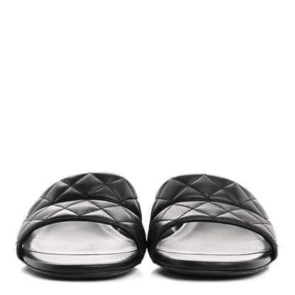 Chanel Lambskin Quilted Mules 40 Black 3 of 10