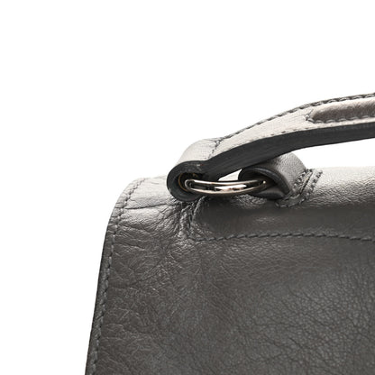 Saint Laurent Calfskin Canvas Large Muse Two Grey 19 of 21