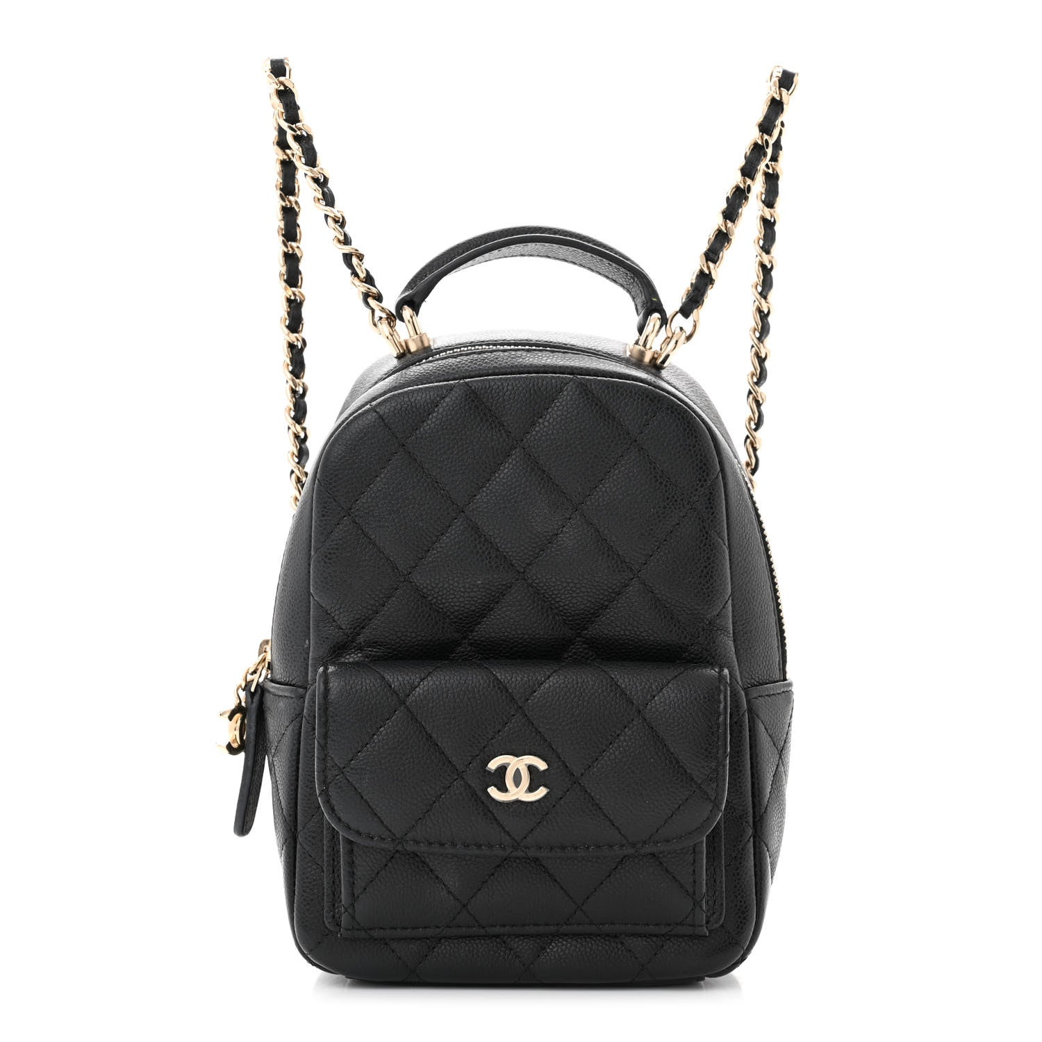 Chanel Caviar Quilted CC Mini Classic Backpack Black 1 of 10