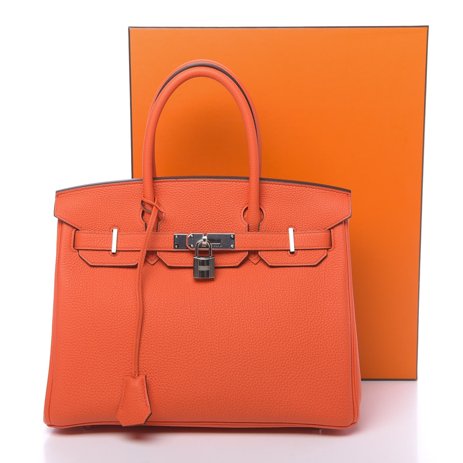 Hermes Togo Birkin 30 Orange Poppy 11 of 11