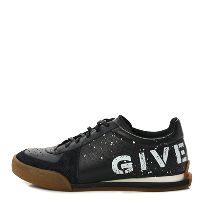 Givenchy Calfskin Mens Set 3 Logo Tennis Sneakers 41 Black White 1 of 12