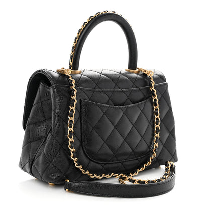Chanel Caviar Quilted Mini Coco Chain Handle Flap Black 3 of 11