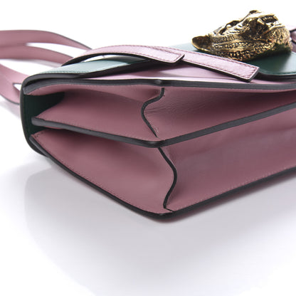 Gucci Calfskin Animalier Shoulder Bag Green Pink 6 of 10