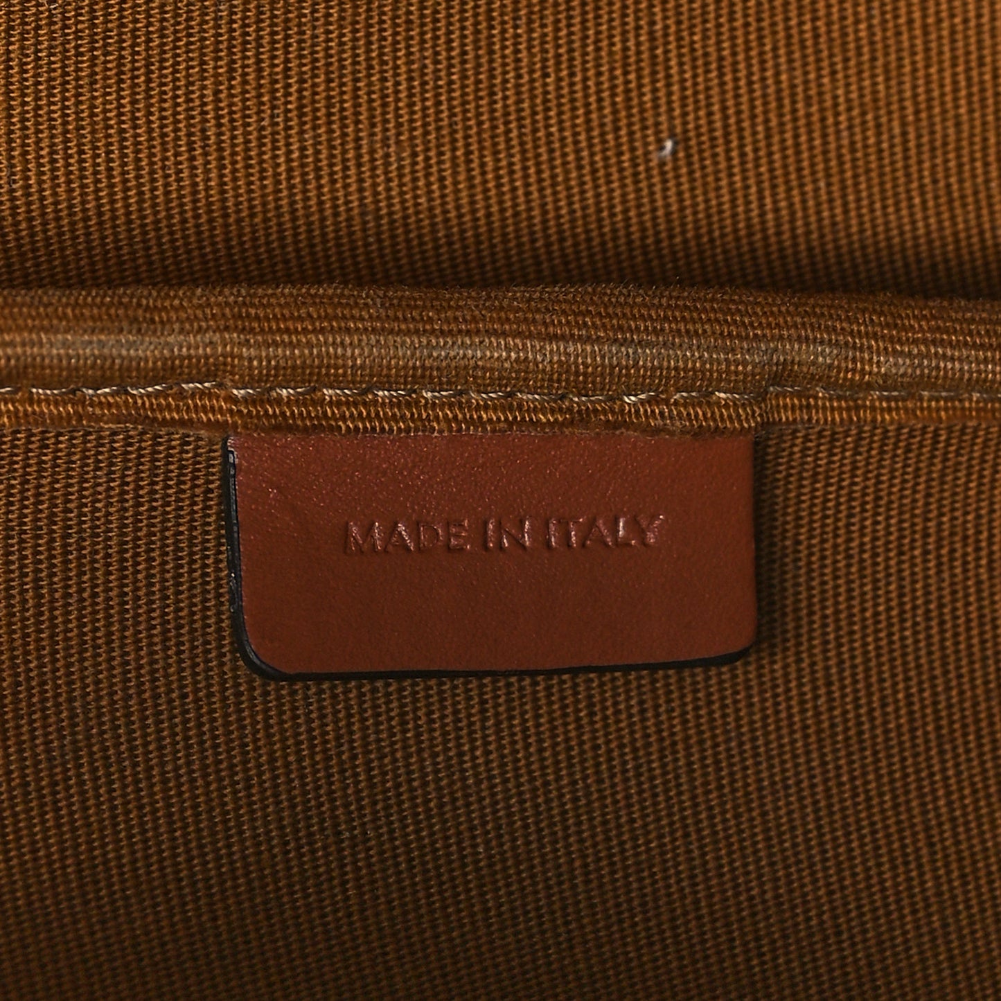 Triomphe Canvas Calfskin Medium Bucket Bag Tan