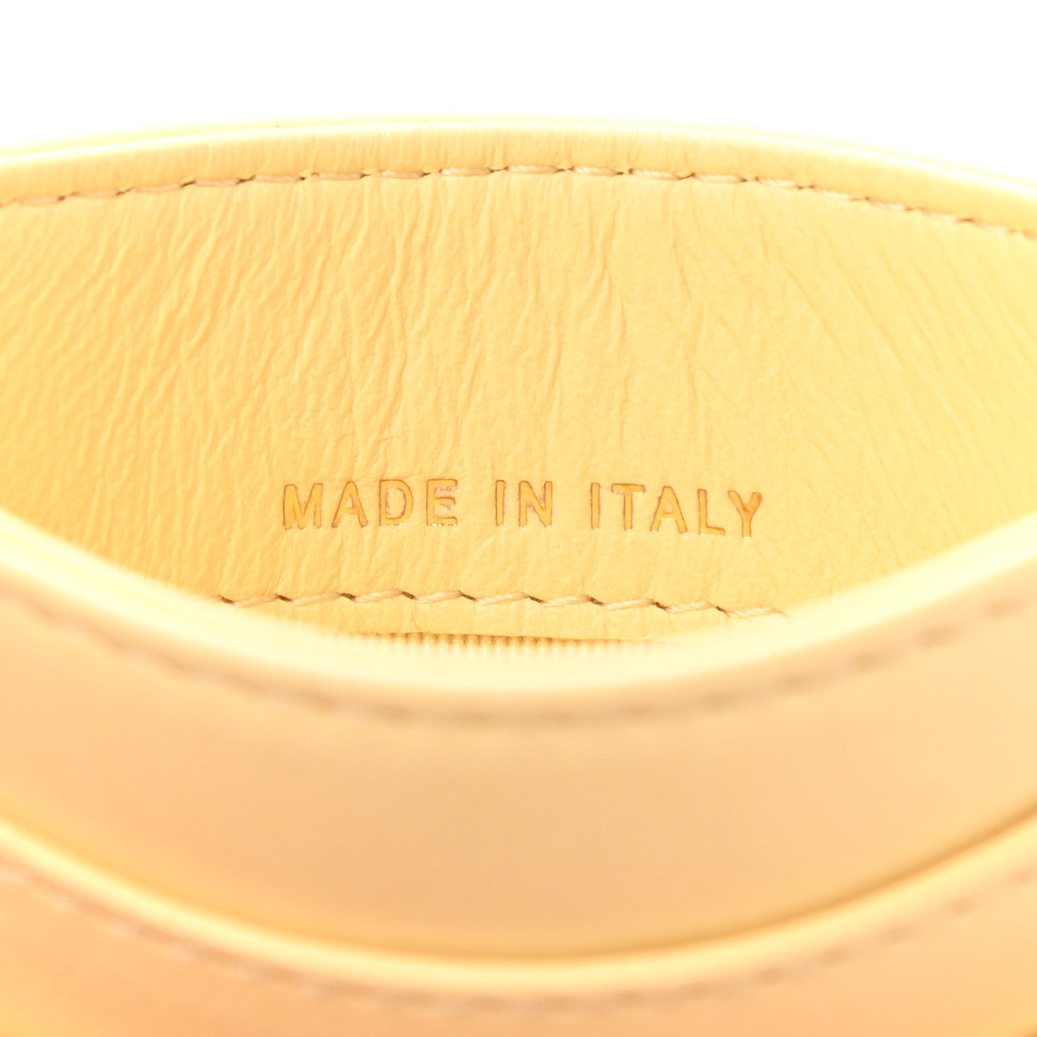 Chanel Lambskin Quilted Card Holder Yellow 7 of 9