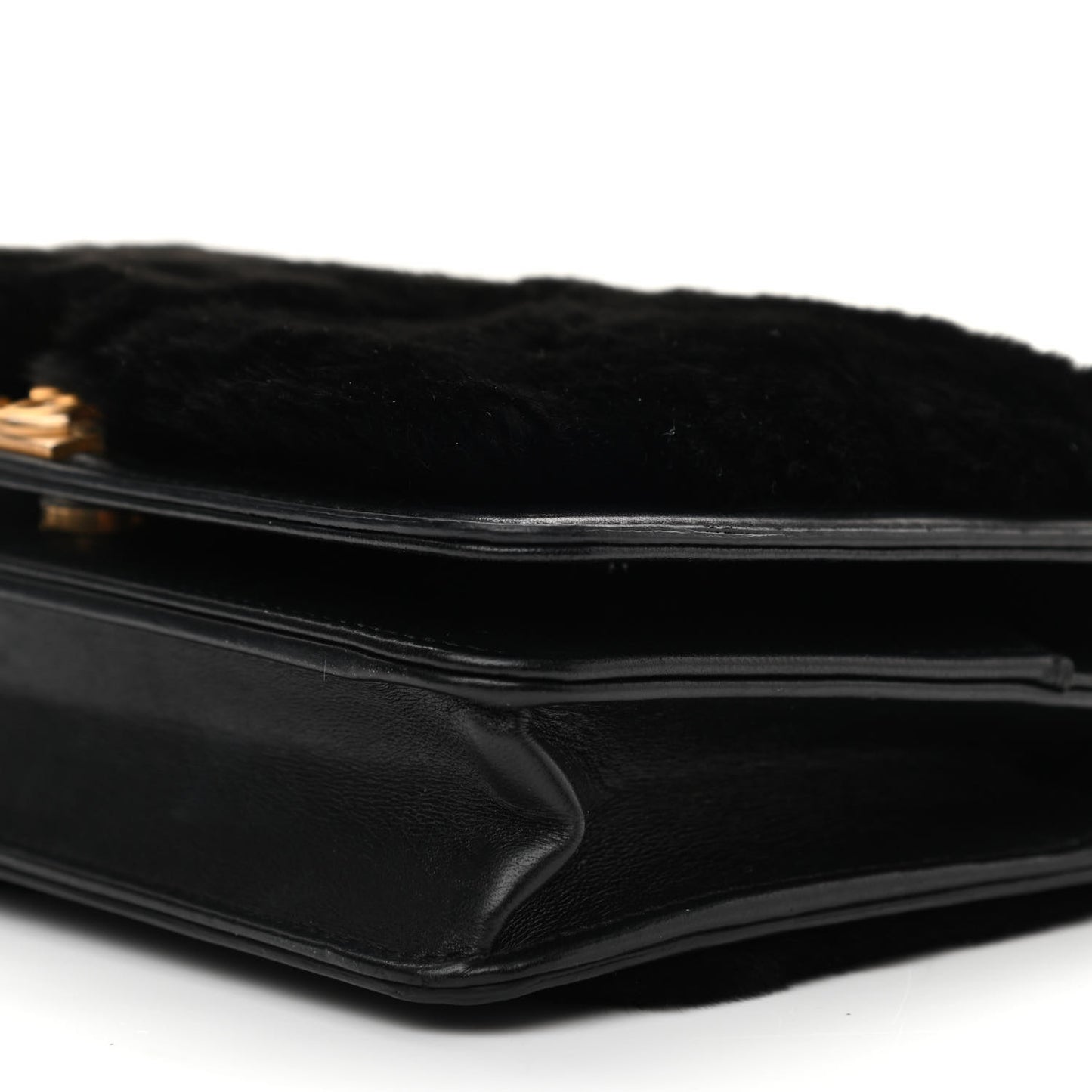 Orylag Lambskin Wallet On Chain Black