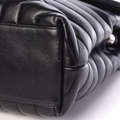 Saint Laurent Calfskin Y Quilted Monogram Medium Loulou Chain Satchel Black 10 of 10