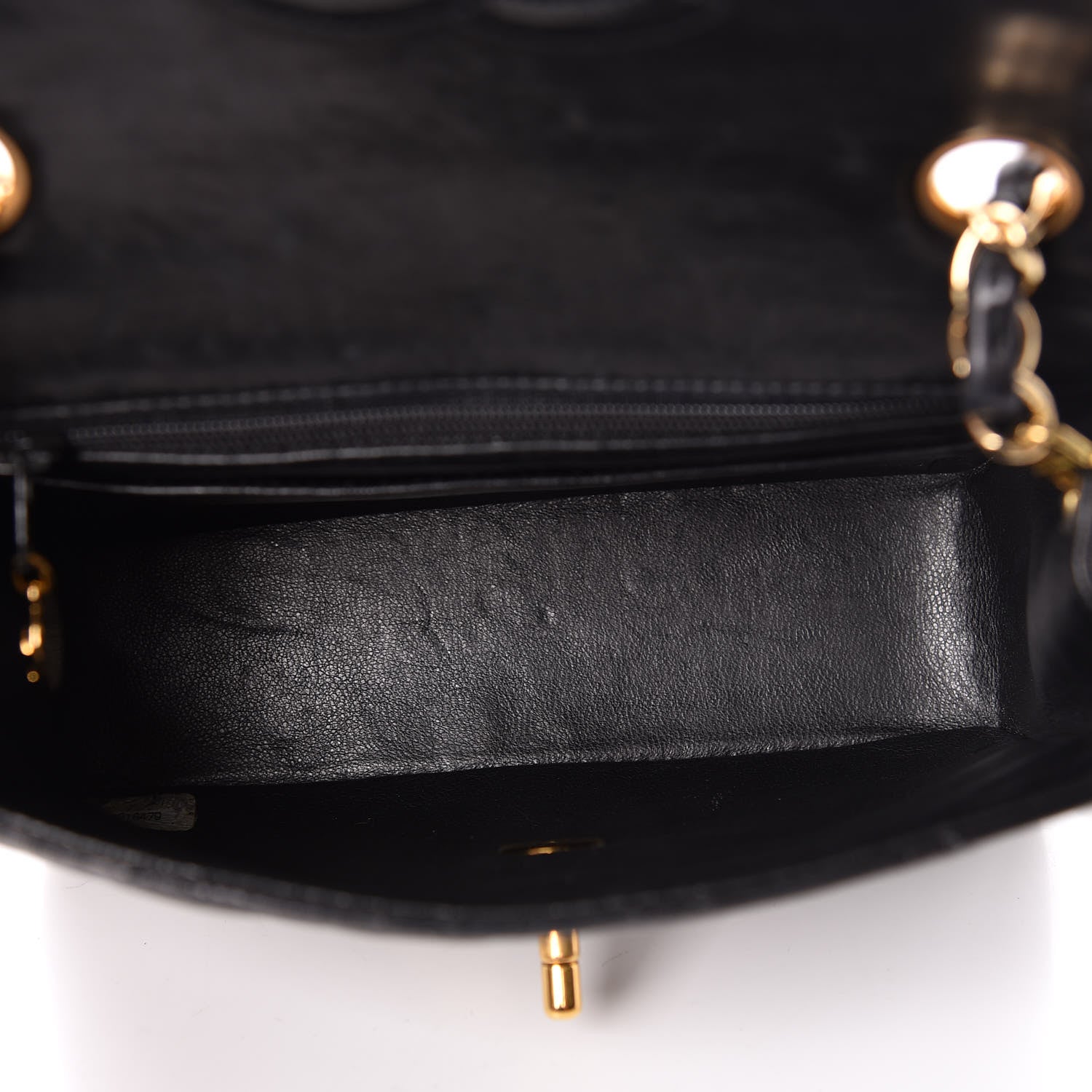 Chanel Lambskin Quilted Mini Square Flap Black 7 of 11