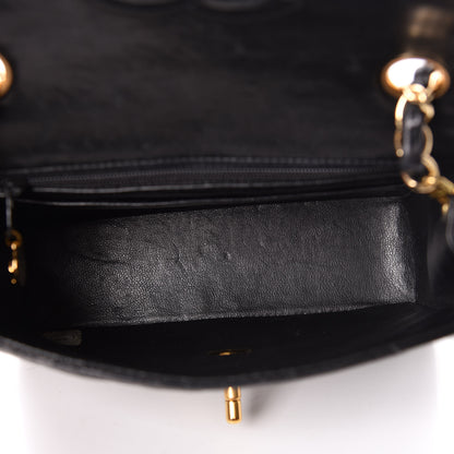 Chanel Lambskin Quilted Mini Square Flap Black 7 of 11