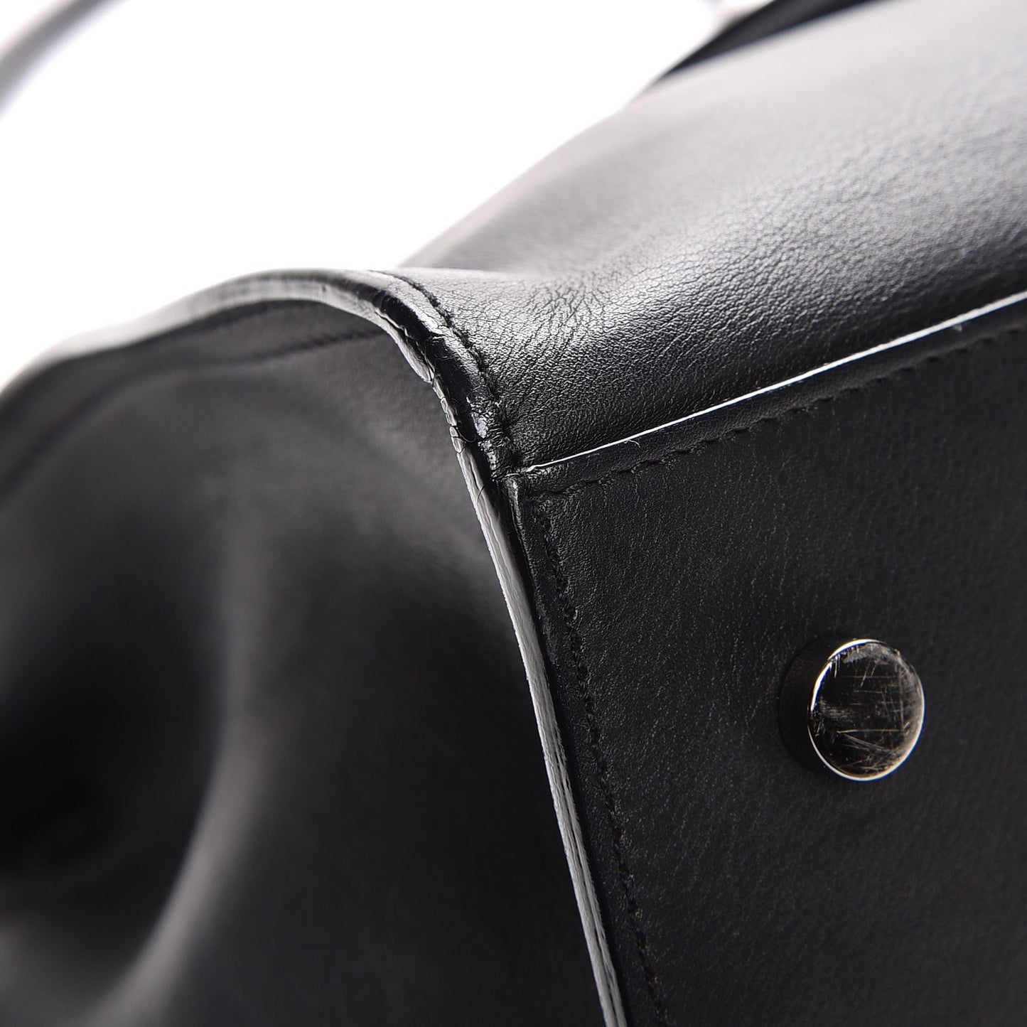 Smooth Calfskin Small Monogram Cabas Black
