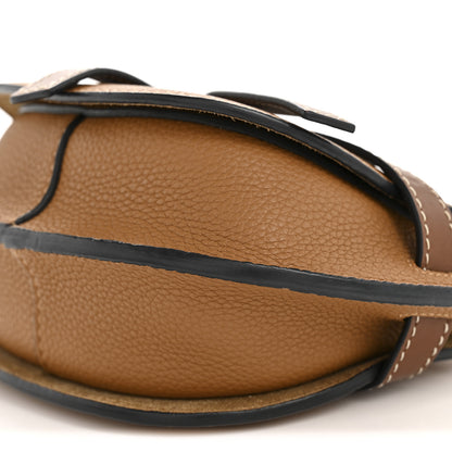 Loewe Grained Calfskin Mini Gate Crossbody Bag Caramel Pecan 9 of 9