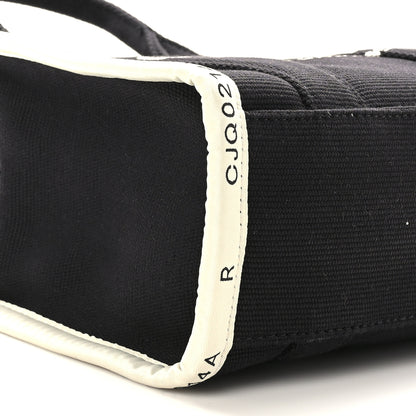 Marc Jacobs Cotton Canvas Small The Jacquard Tote Bag Black 6 of 7