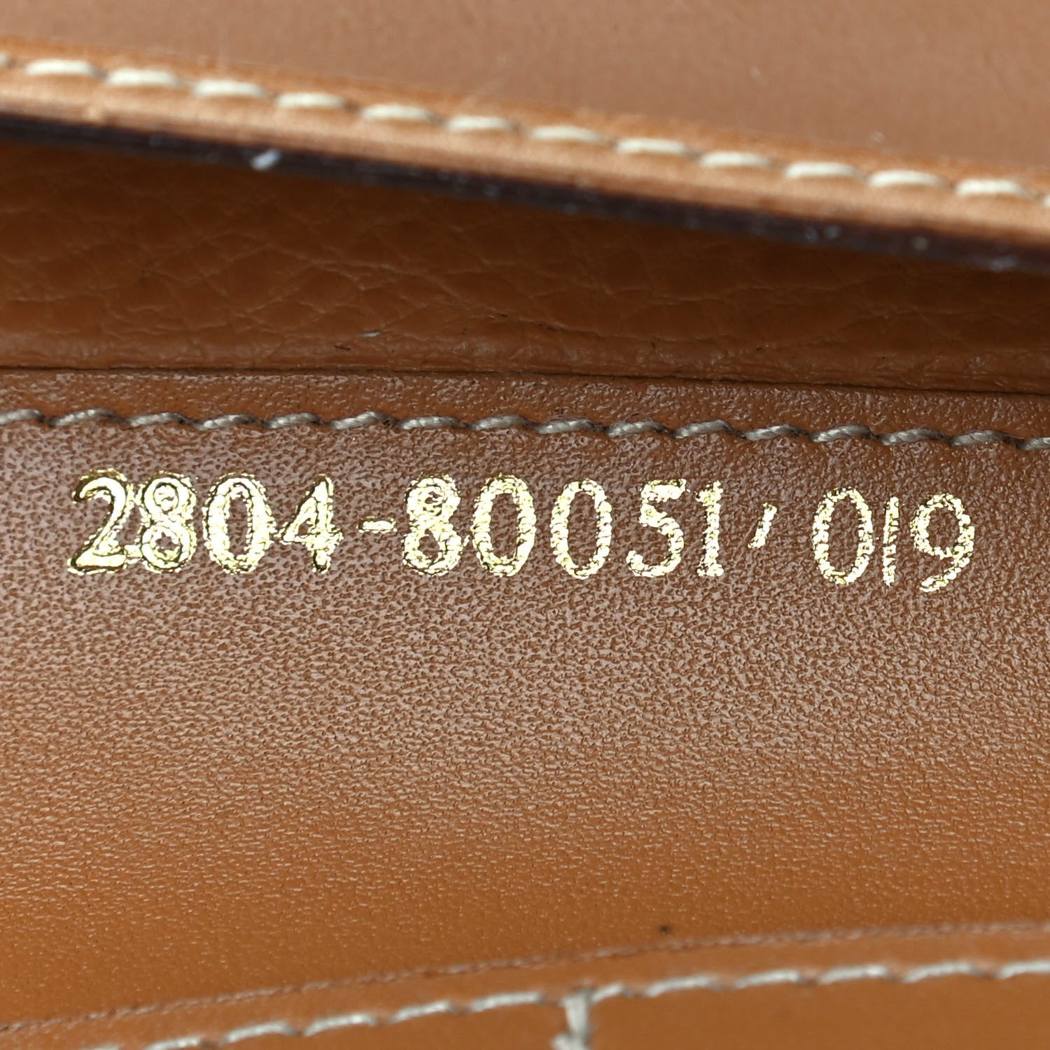 Fendi Coated Canvas Striped Wallet Ecru Camel 7 of 8