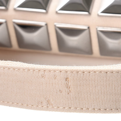 Chanel Canvas Studded Flap Off White 12 of 12