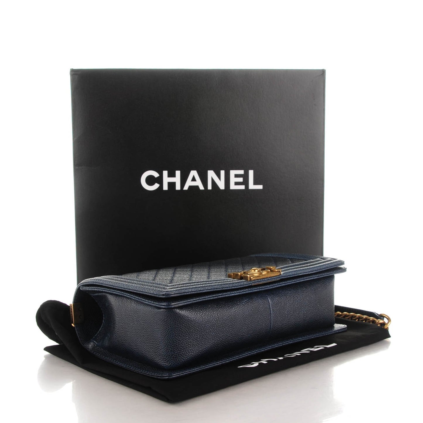 Caviar Quilted New Medium Boy Flap