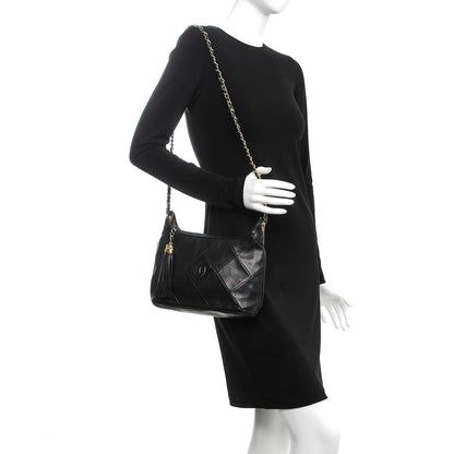 Chanel Lambskin Quilted Tassel Shoulder Bag Black 2 of 9