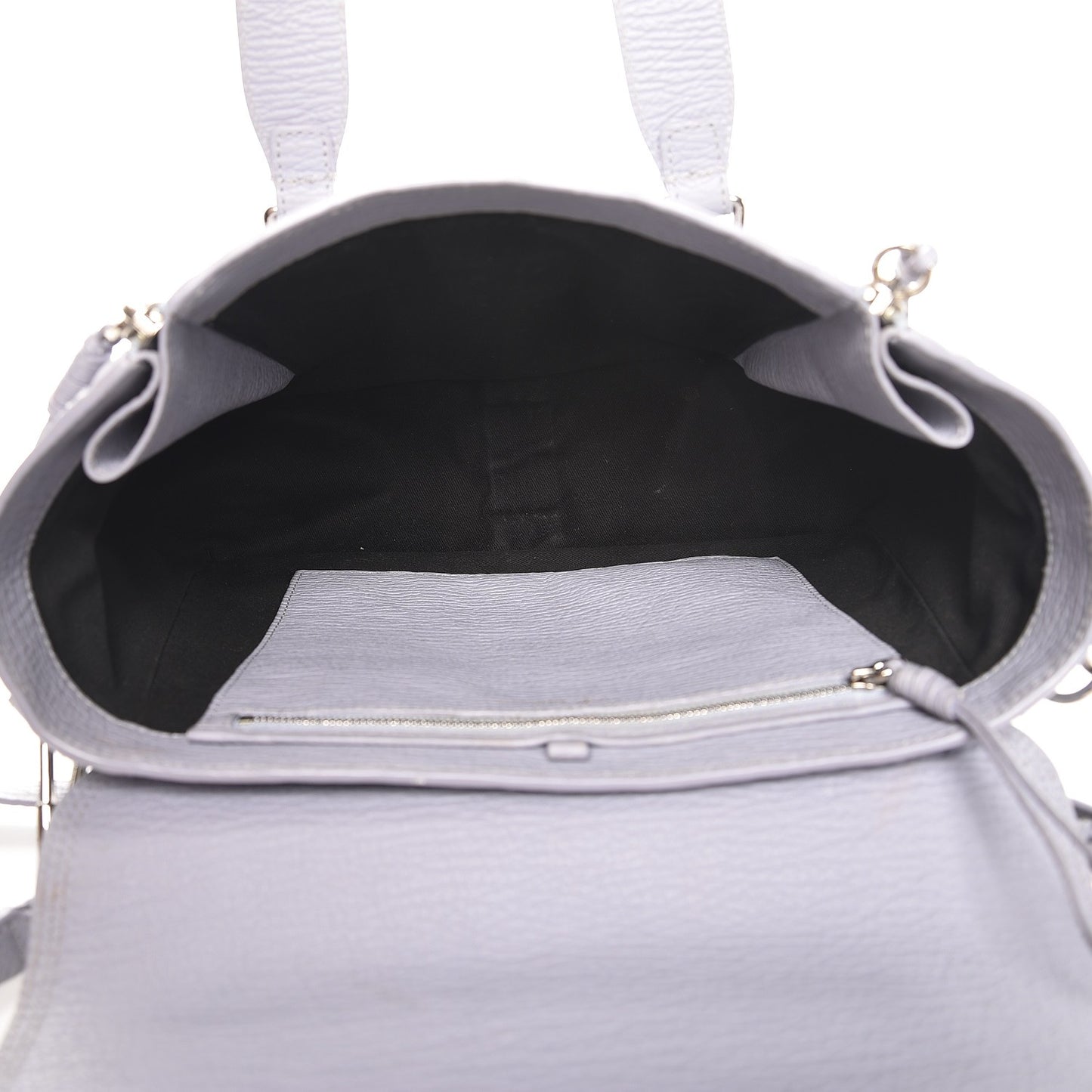 3.1 Textured Calfskin Medium Pashli Satchel Lilac