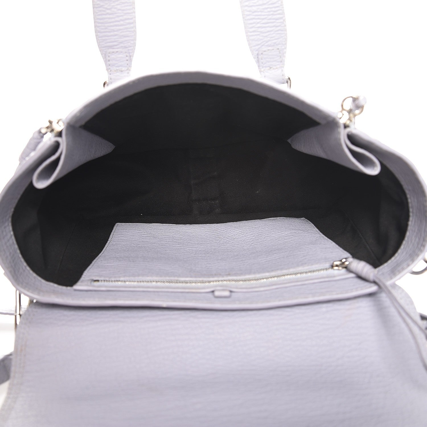 3.1 Phillip Lim 3.1 Textured Calfskin Medium Pashli Satchel Lilac 5 of 13