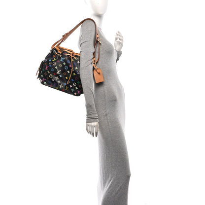 Louis Vuitton Monogram Multicolor Petit Noe Black 2 of 9