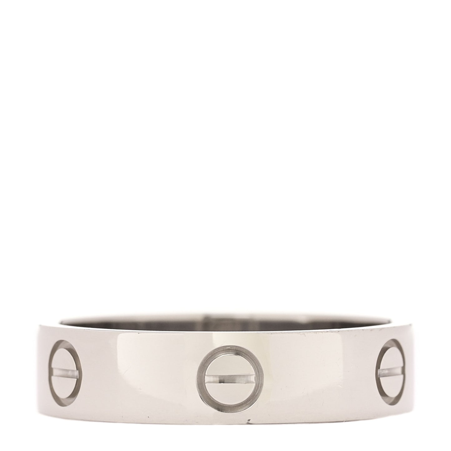 18K White Gold 5.5mm LOVE Ring 63 10.5