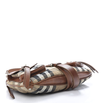 Burberry House Check Buckle Bag Dark Tan 4 of 16