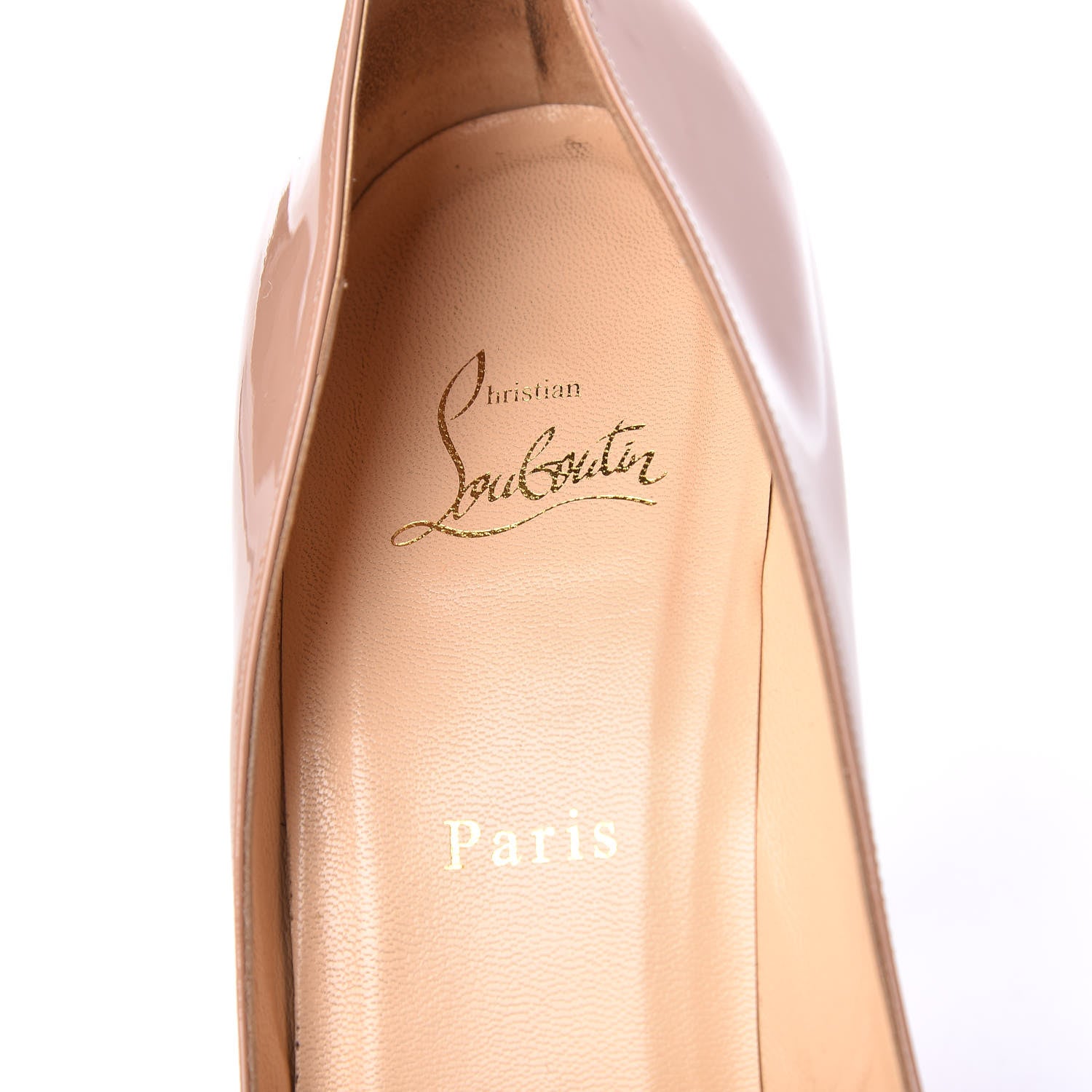 Christian Louboutin Patent Pigalle 100 Pumps 42 Nude 9 of 17