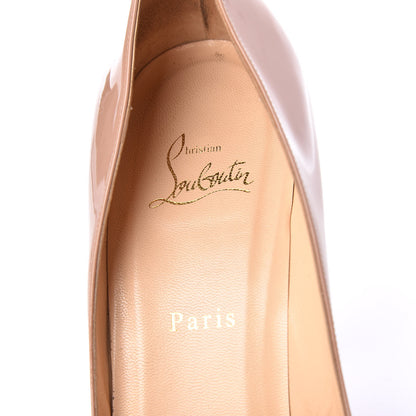 Christian Louboutin Patent Pigalle 100 Pumps 42 Nude 9 of 17