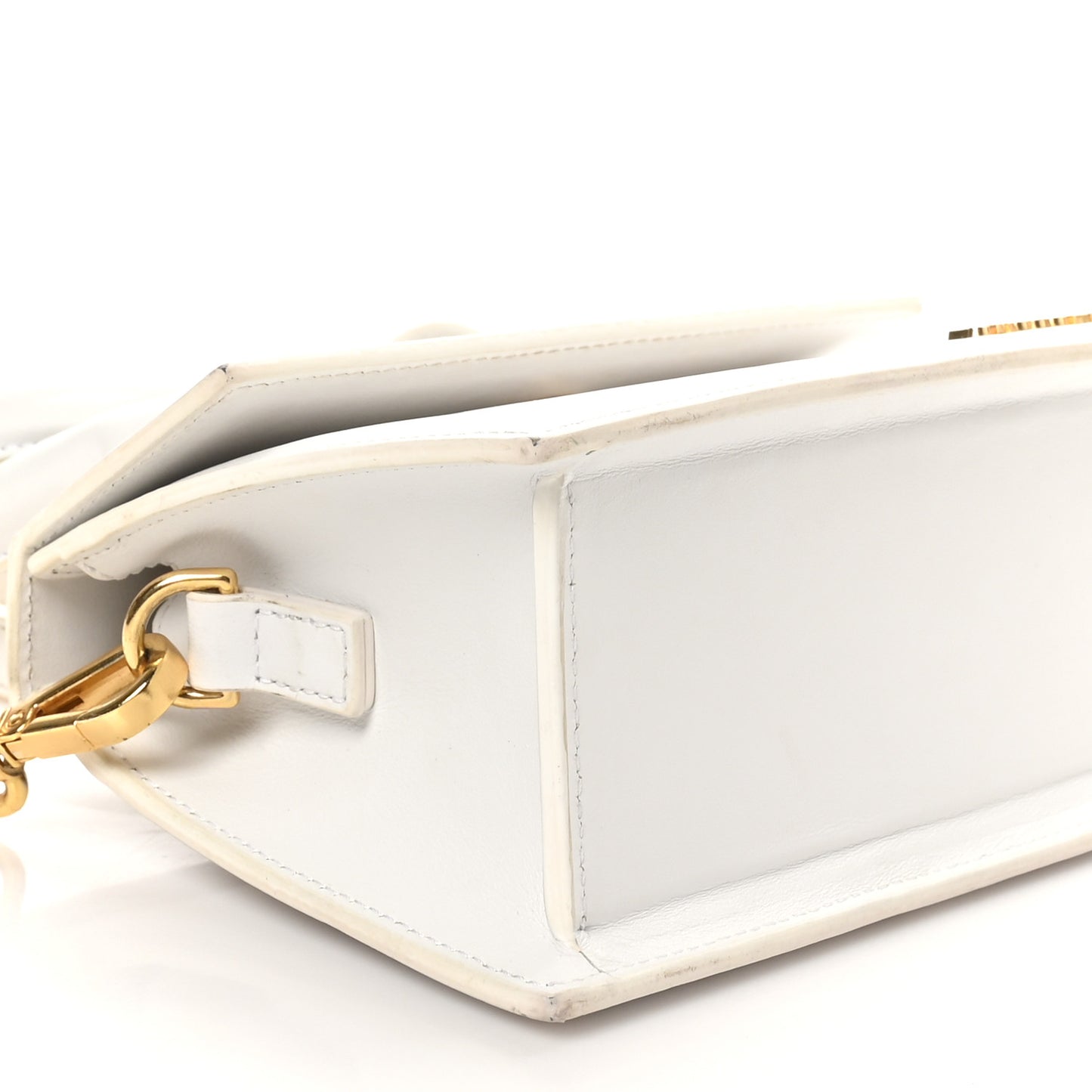 Smooth Calfskin Le Chiquito Noeud White