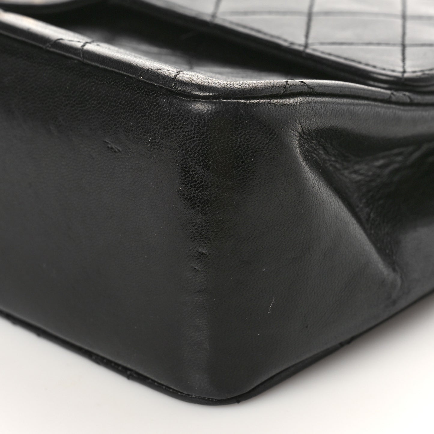 Lambskin Quilted Medium Double Flap Bijoux Chain Black