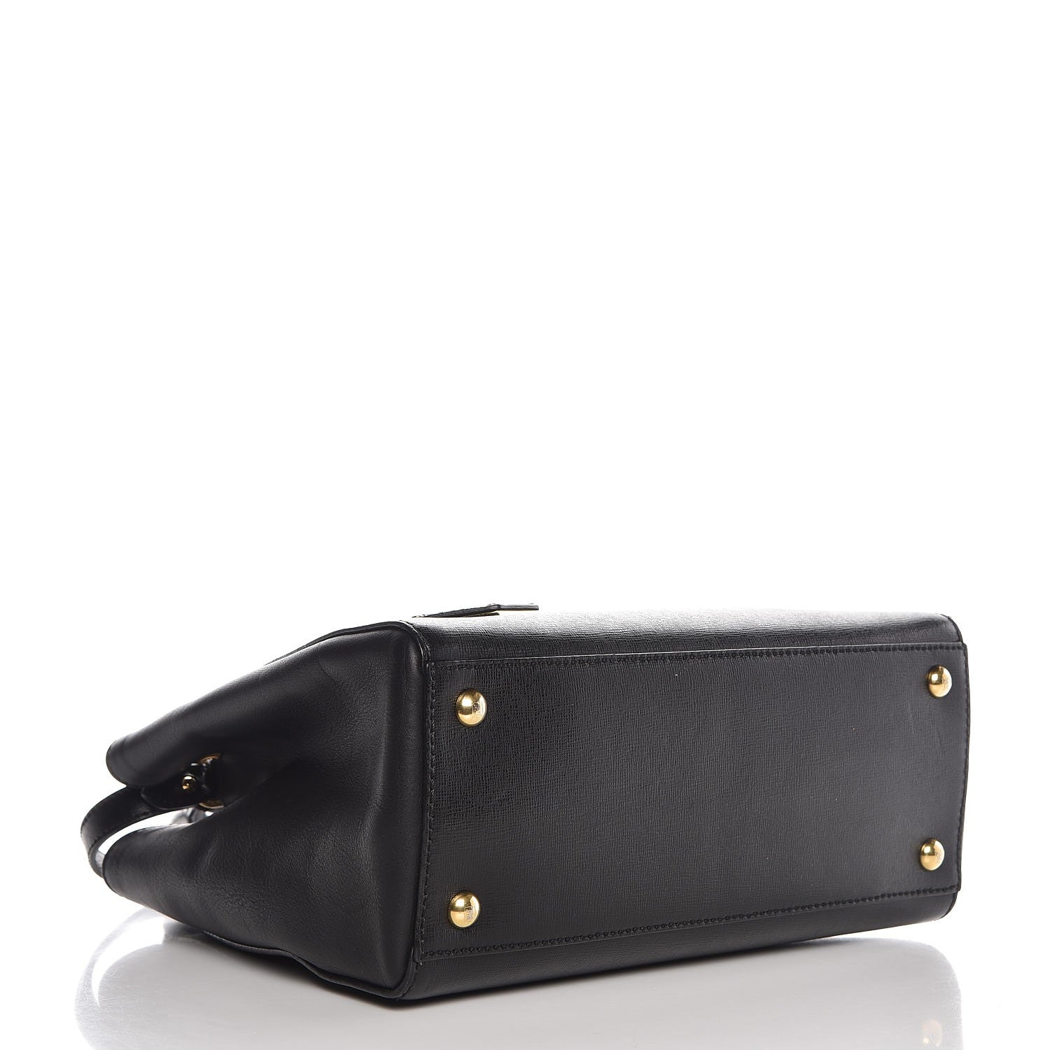 Fendi Vitello Elite Petite 2Jours Tote Black 4 of 8