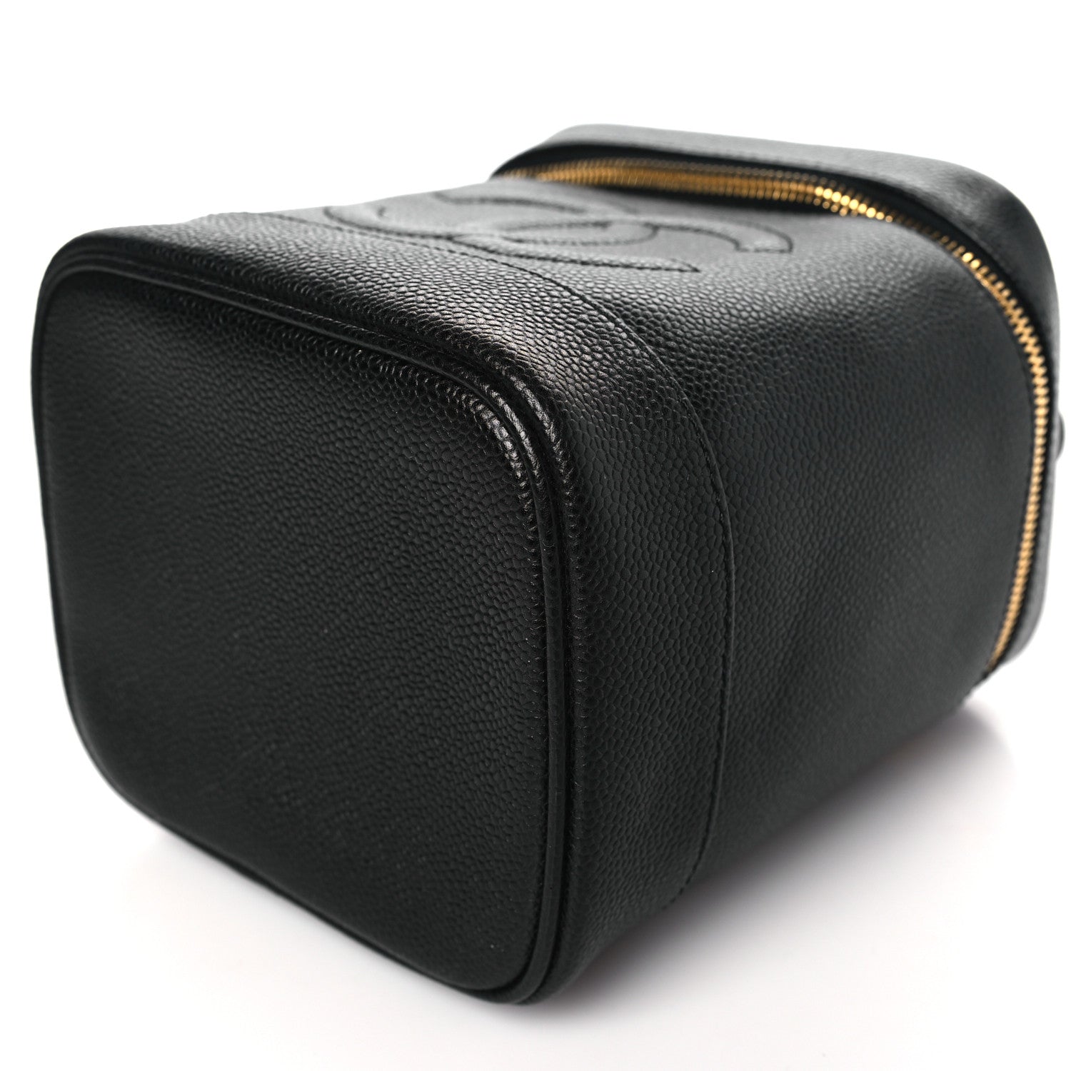 Chanel Caviar Cosmetic Vanity Bag Black 10 of 12