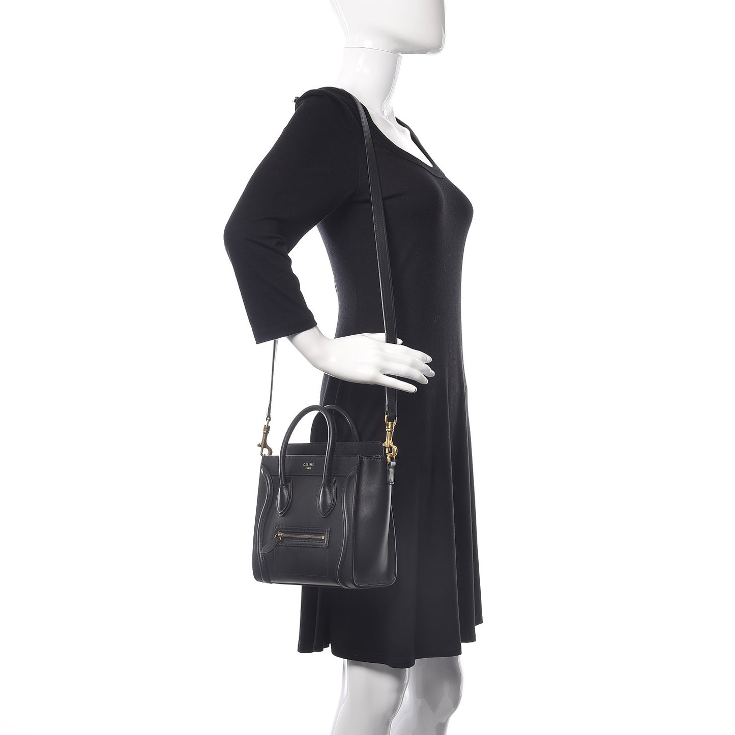 Smooth Calfskin Nano Luggage Black