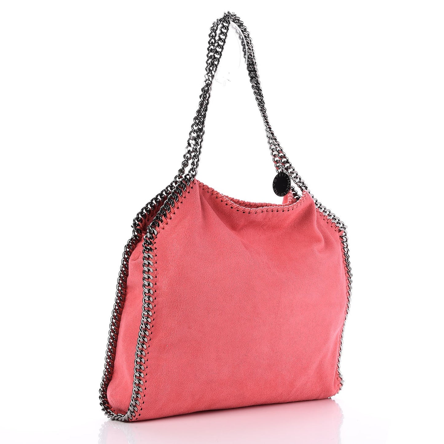 Shaggy Deer Small Falabella Tote Bright Coral