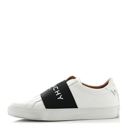 Givenchy Calfskin Band Logo Womens Urban Street Sneakers 39 White Black 1 of 12