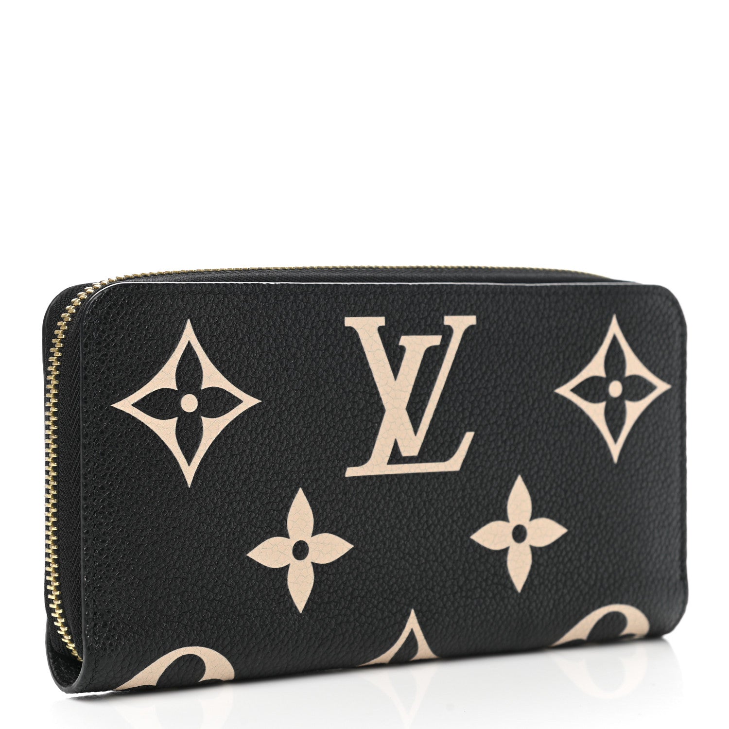 Louis Vuitton Empreinte Monogram Giant Zippy Wallet Black Beige 3 of 6