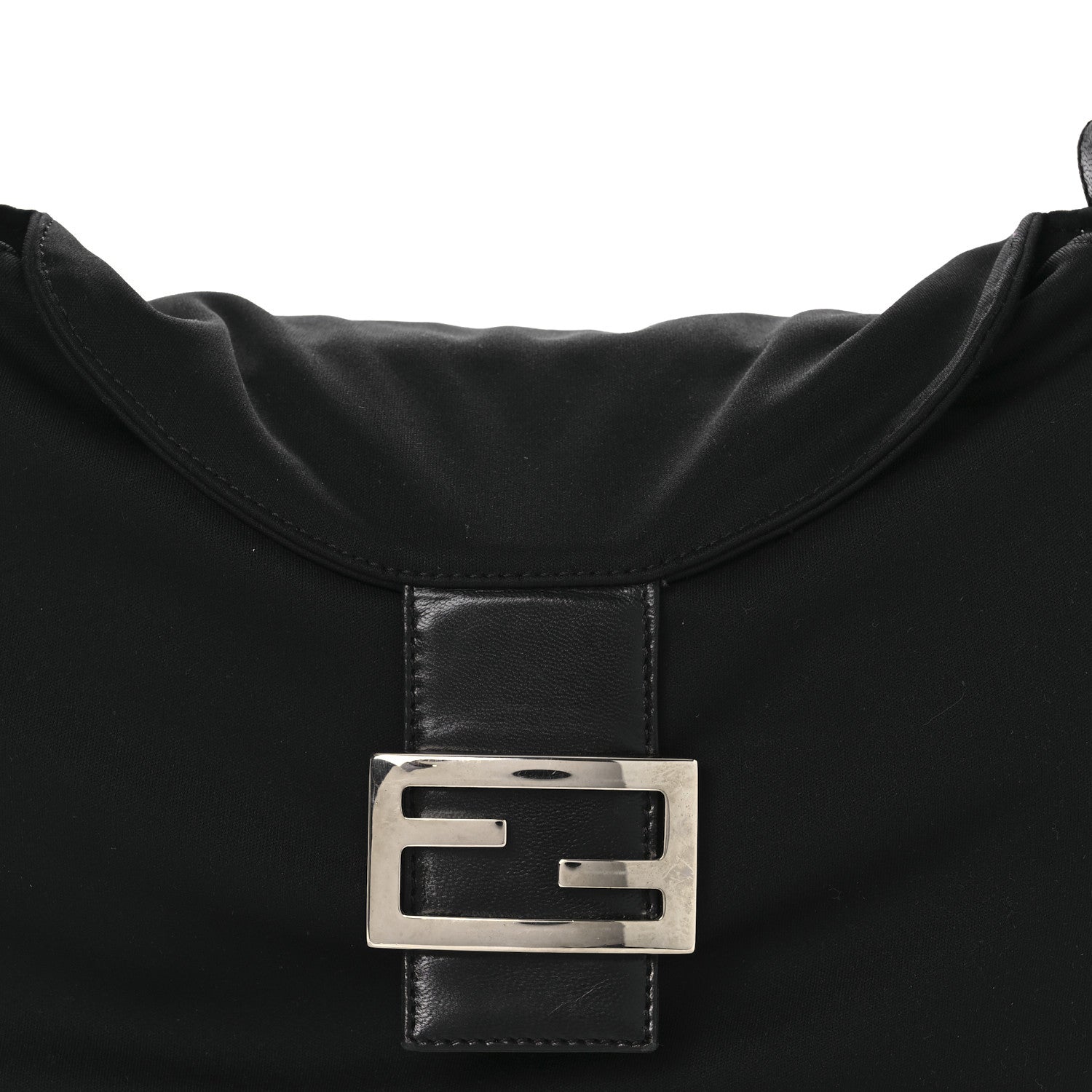 Fendi Nylon Baguette Bag Black 8 of 12
