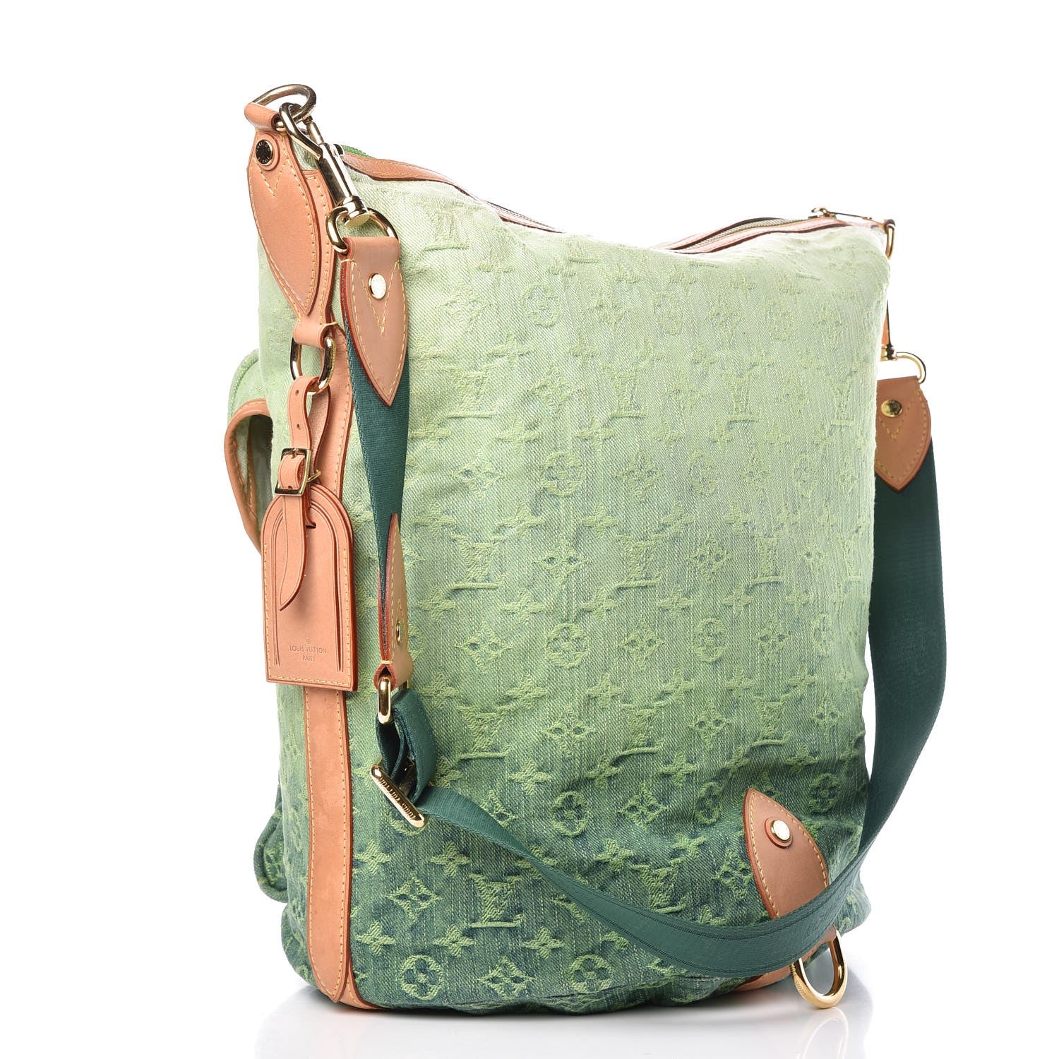 Louis Vuitton Denim Sunburst PM Messenger Vert 2 of 14