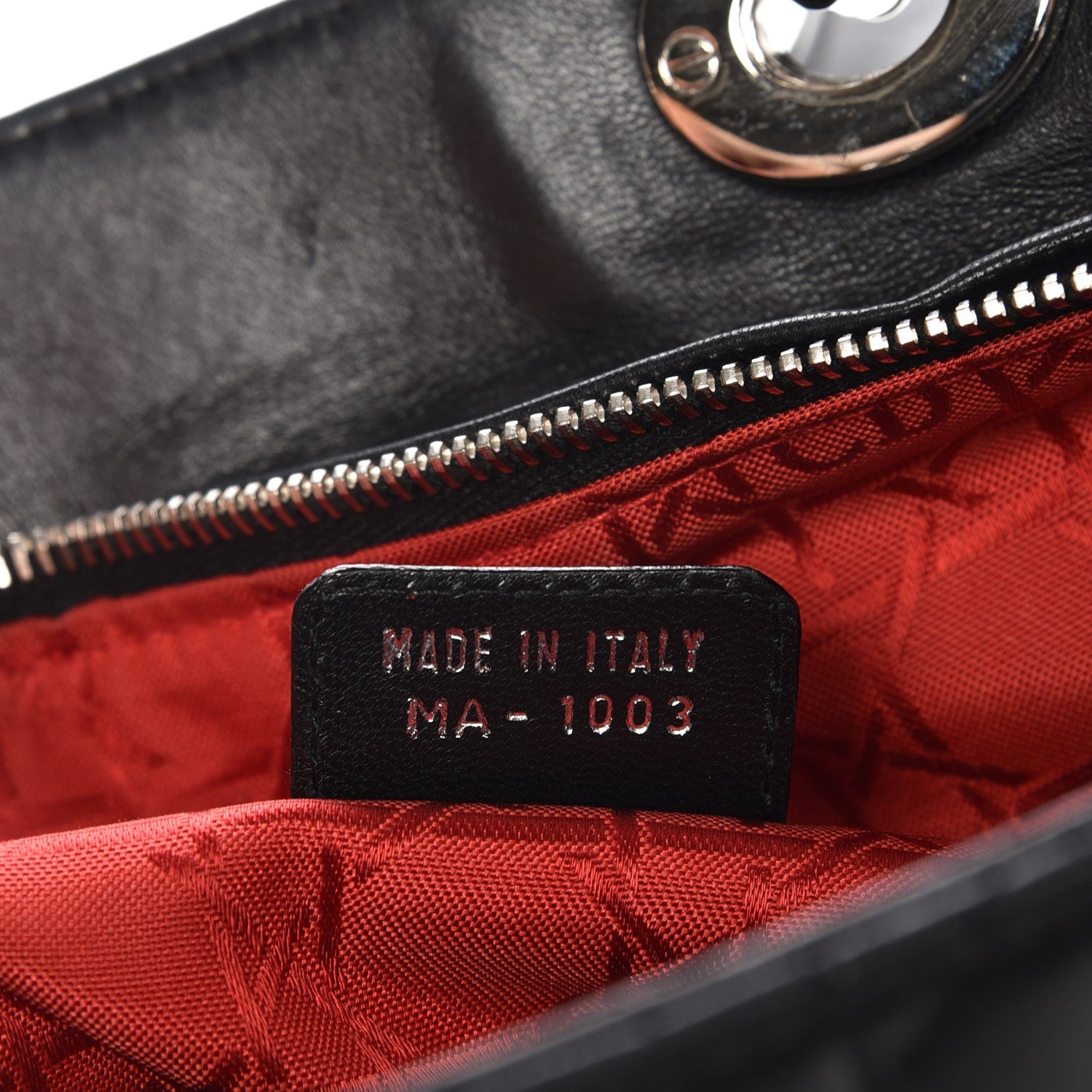 Christian Dior Lambskin Cannage Large Lady Dior Black 7 of 10