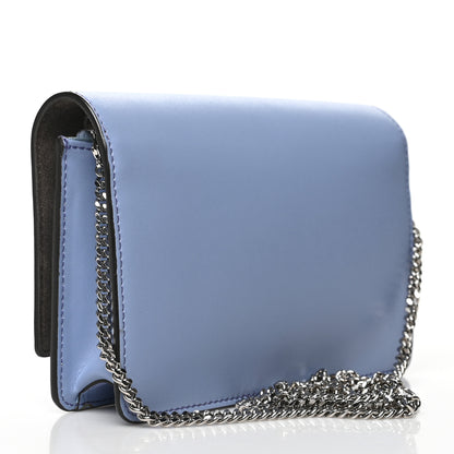 Fendi Vitello Liberty Studded Tube Wallet On Chain Azzurro Sky Multicolor 2 of 7