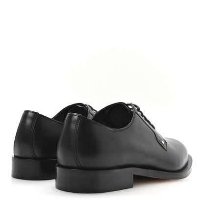 Valentino Garavani Calfskin Womens Derby Loafers 38.5 Black 5 of 9