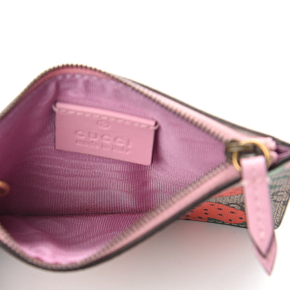 Gucci GG Supreme Monogram Strawberry Key Case 5 of 7