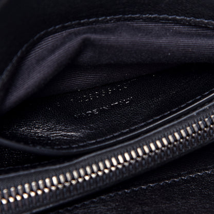 Saint Laurent Calfskin Matelasse Diamond Quilted Monogram Medium College Bag Black 8 of 10