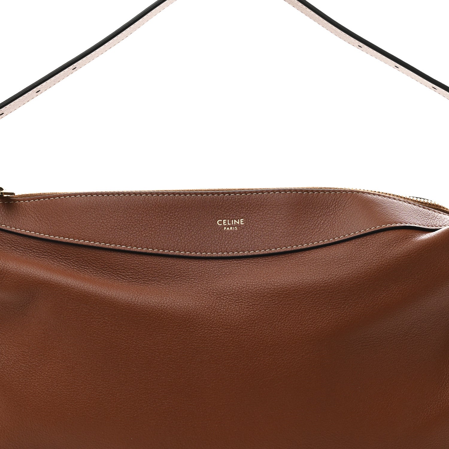 Celine Supple Calfskin Medium Romy Shoulder Bag Tan 8 of 10