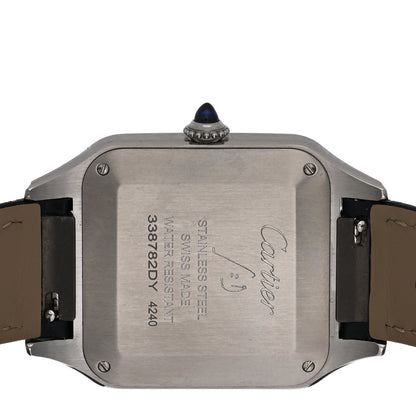 Cartier Stainless Steel Alligator 31.4mm Santos Dumont Quartz Watch 4 of 5