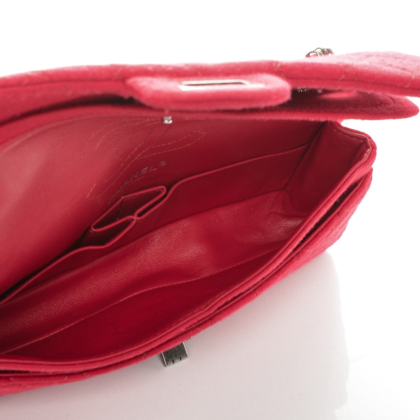 Jersey Quilted 2.55 Reissue East West Flap Dark Pink