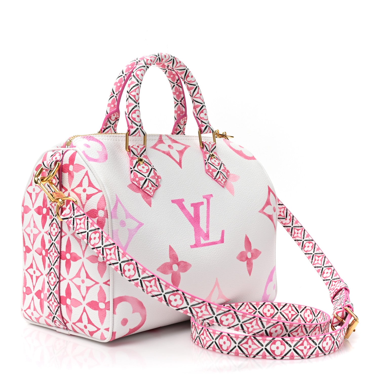 Louis Vuitton Monogram Giant By The Pool 2.0 Speedy Bandouliere 25 Rose 3 of 8