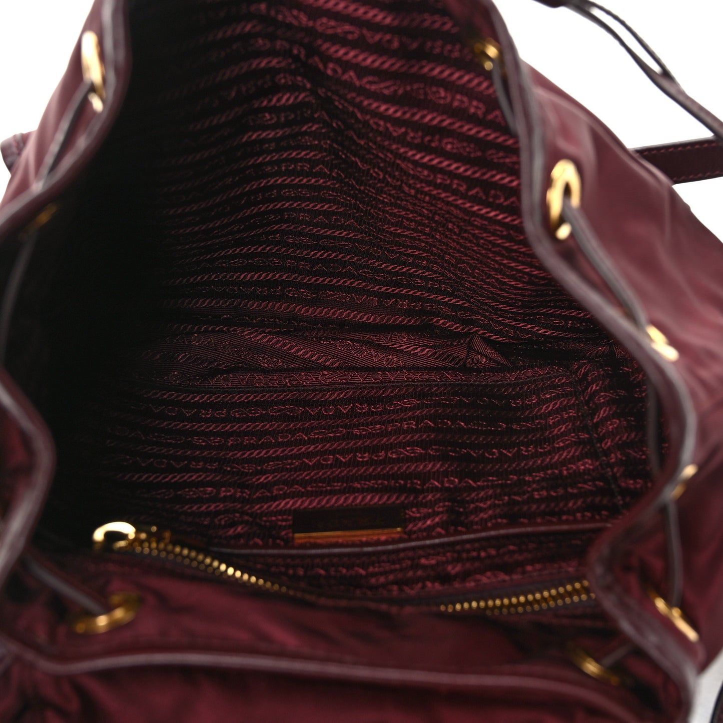 Tessuto Nylon Small Backpack Bordeaux
