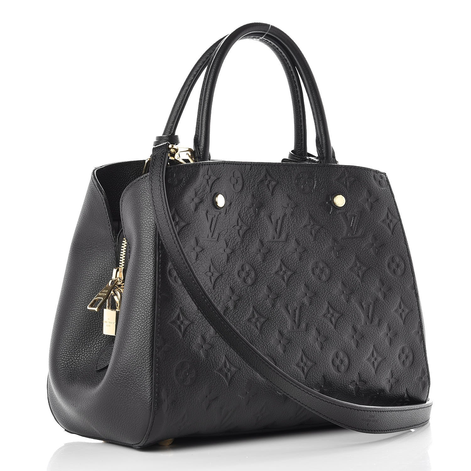 Louis Vuitton Empreinte Montaigne MM Black 3 of 8