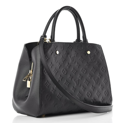Louis Vuitton Empreinte Montaigne MM Black 3 of 8
