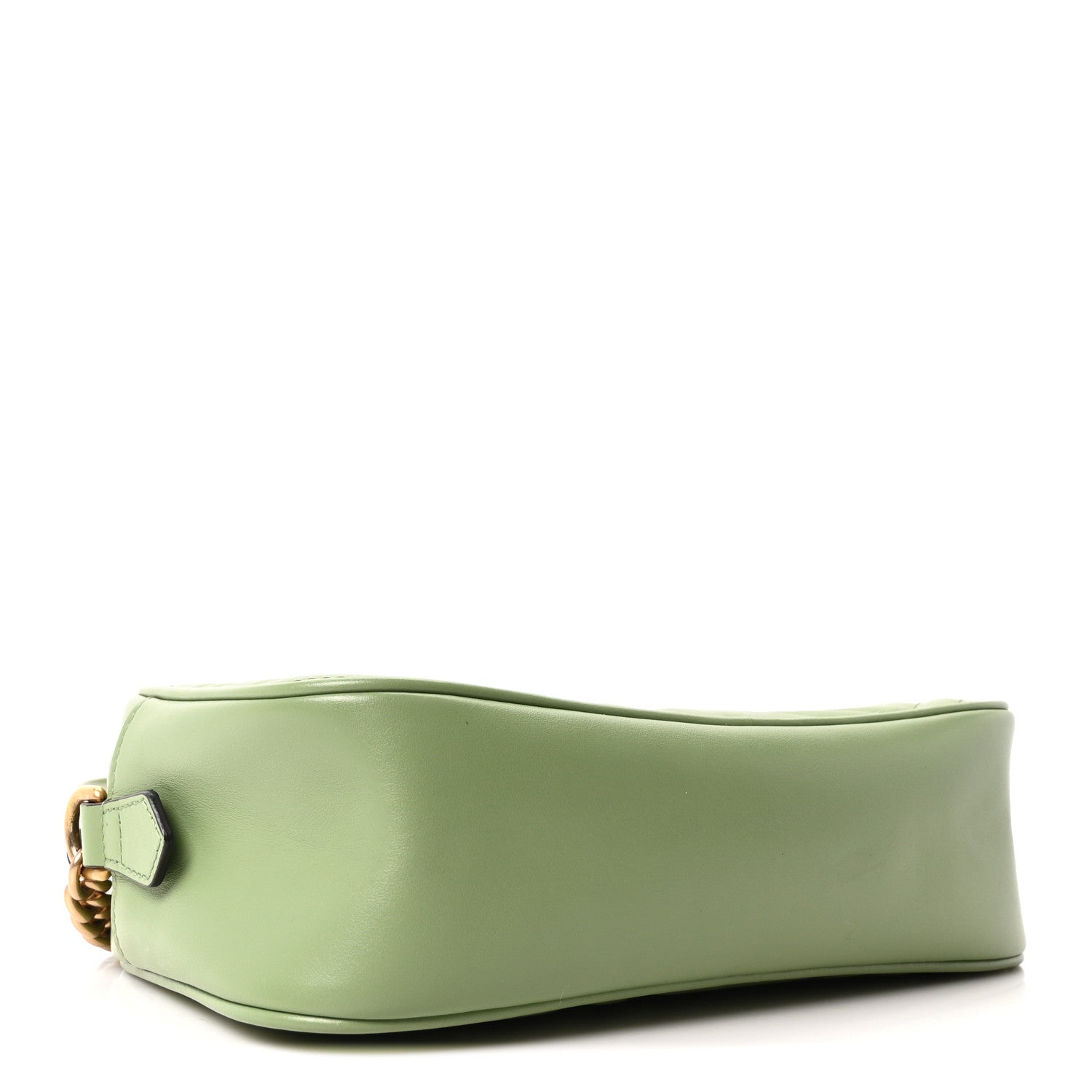 Gucci Calfskin Matelasse Small GG Marmont Chain Shoulder Bag Salamander Green 4 of 11